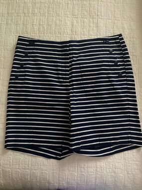 Talbots Navy and White Striped Women’s Shorts